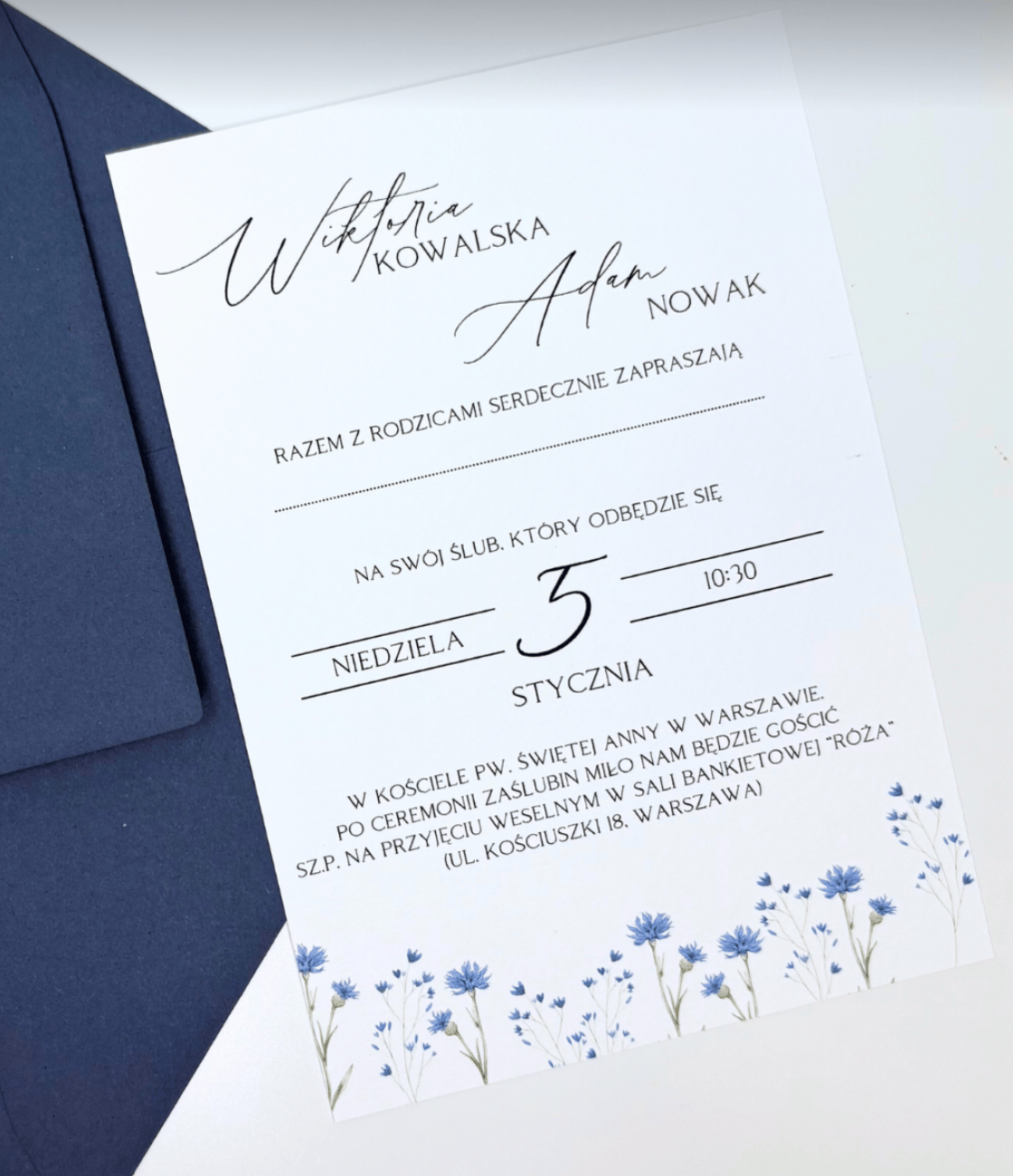 Zaproszenie kwiatowe 21