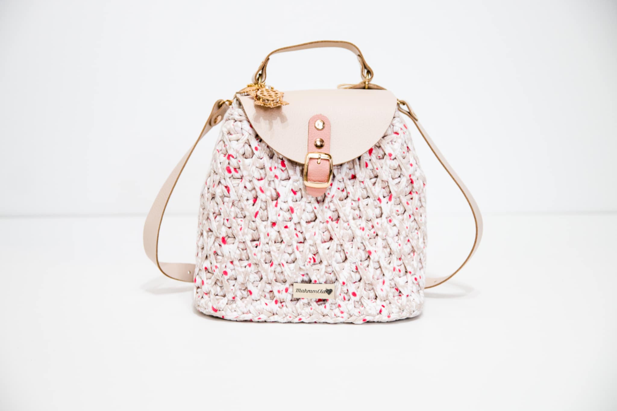 Plecak Beżowy z subtelnym printem