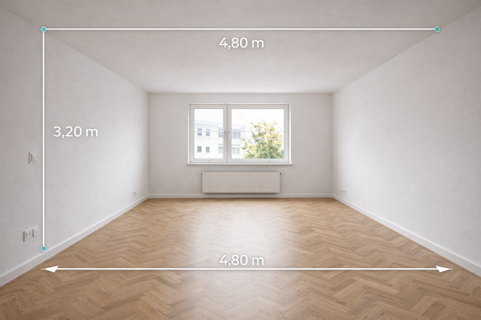 Präzises Aufmaß vor Ort für Grundrisse