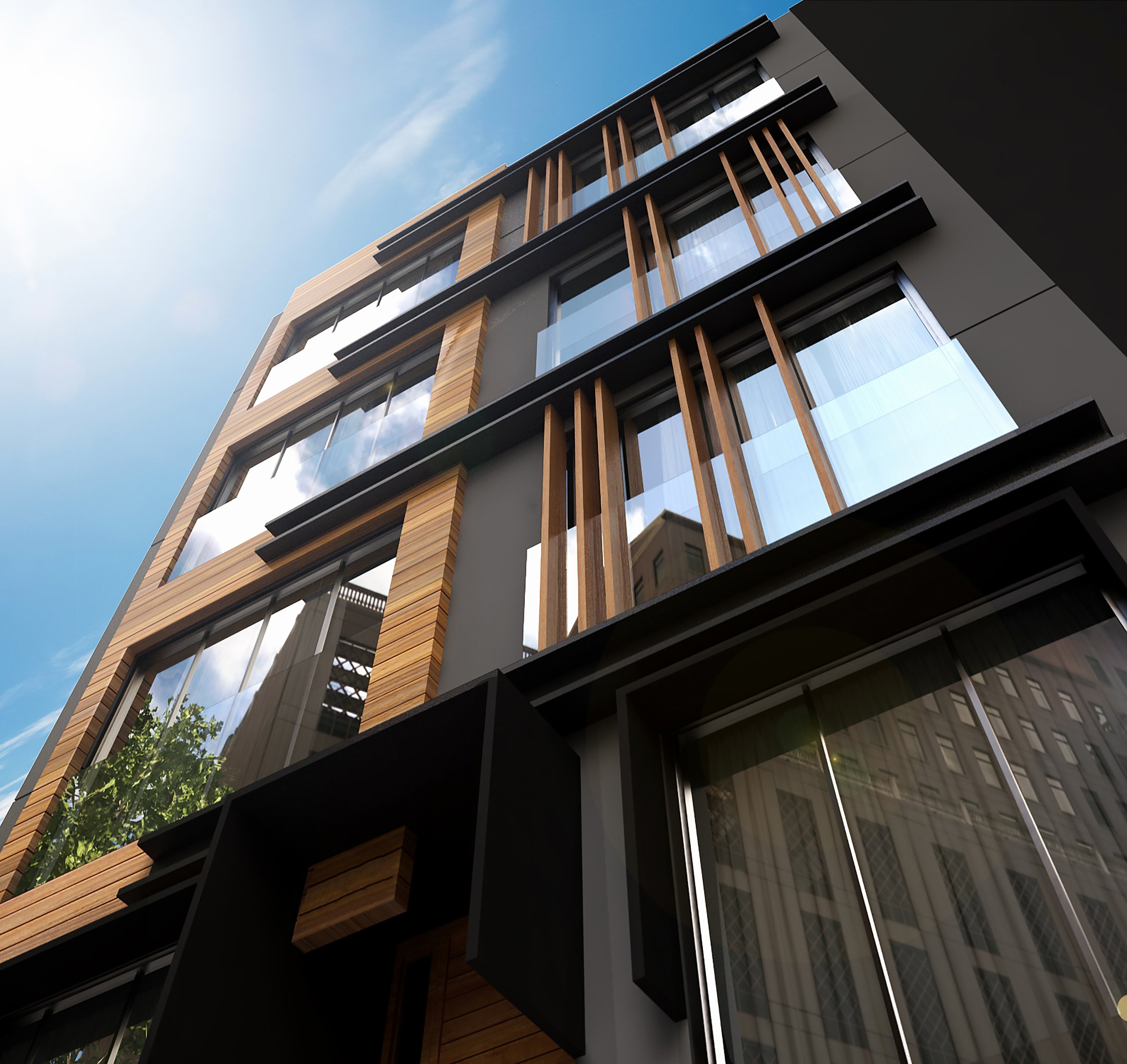 3D render of Building Exterior