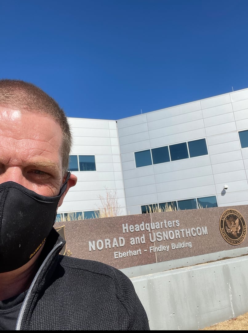 NORAD wallcovering installation Colorado Springs office