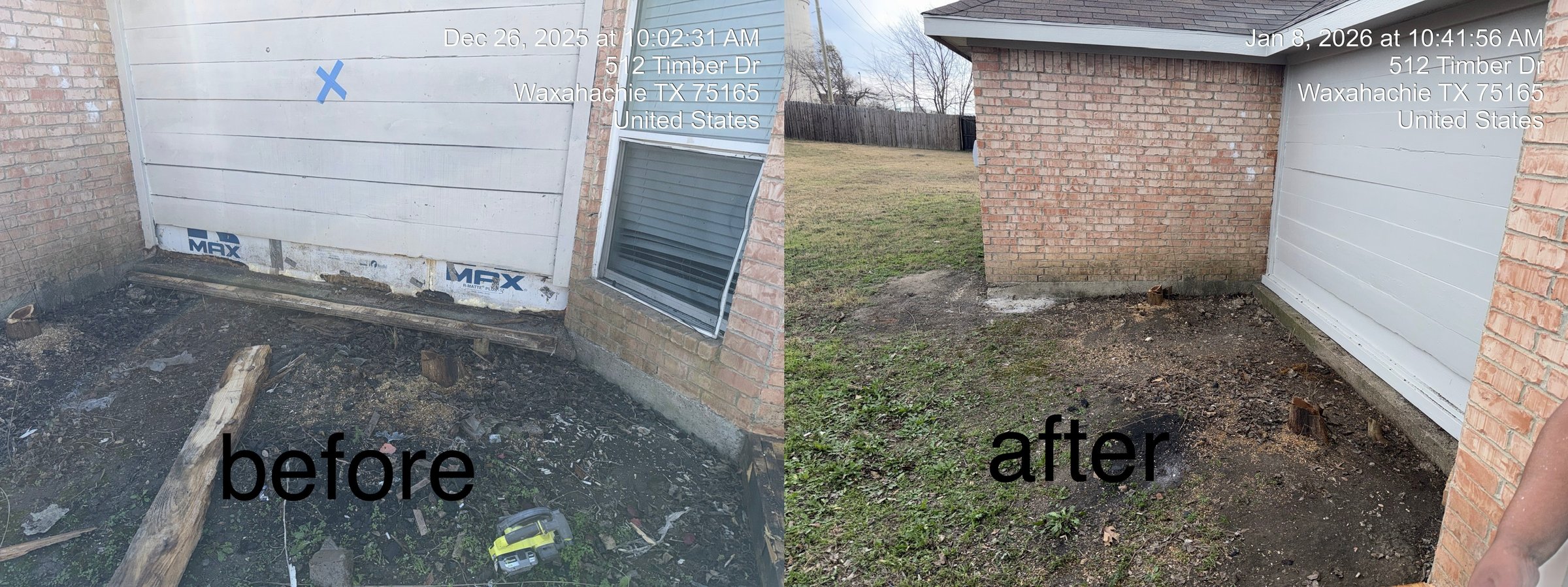 Professional siding repair and restoration project