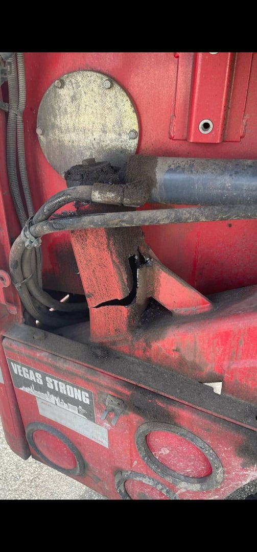 Welding project before repair