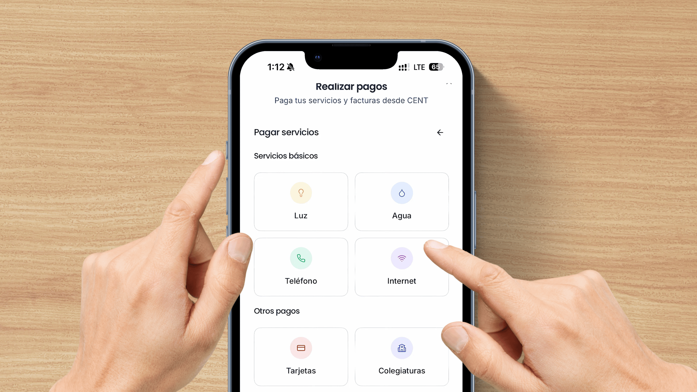 Imagen personalizada para pago de servicios