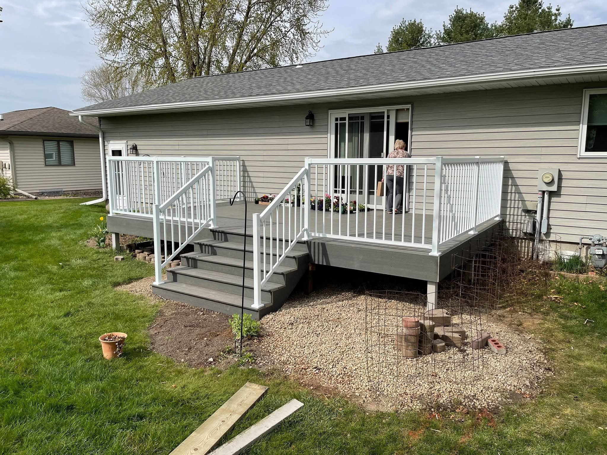 Back Porch Deck After by Sendelbach Builders