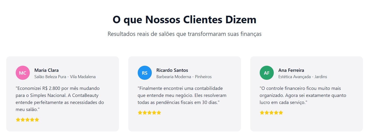 Depoimentos