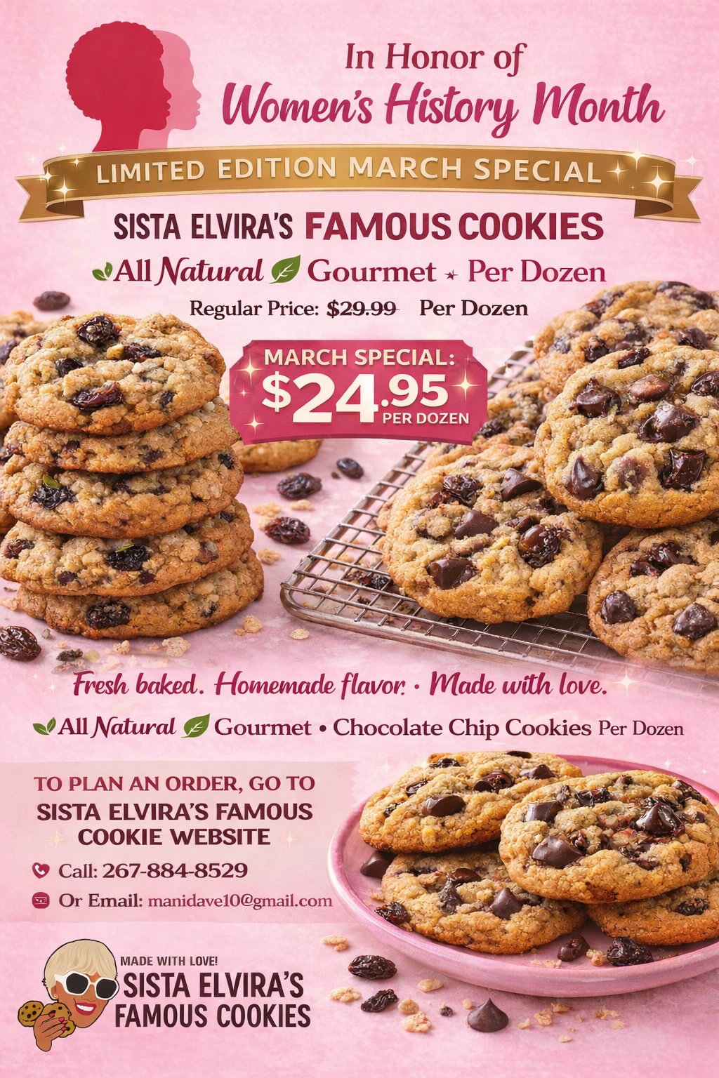 Sista Elvira's March Sale Women's History Month Celebration