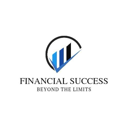 Logo with stylized bar graph and curved line. Text reads "Financial Success Beyond the Limits."