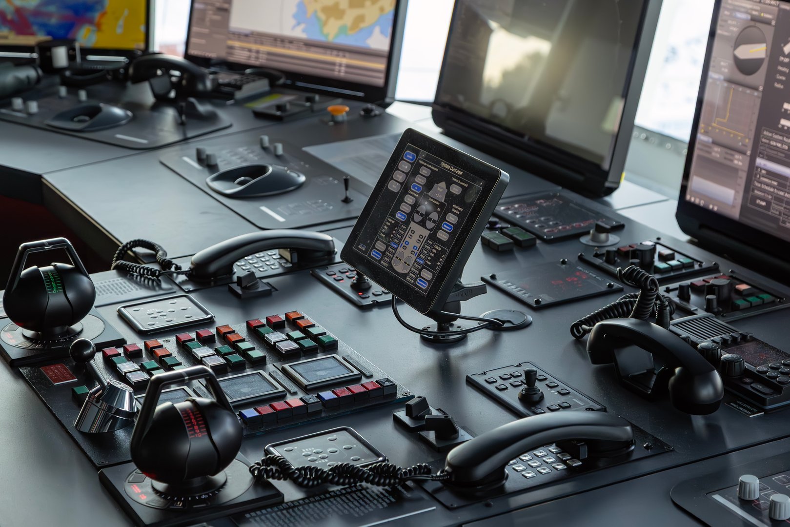 Hurtigruten cruise ship Midnatsol ship bridge