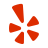 Icon of a red stylized starburst or asterisk with five elongated points, commonly associated with a review platform.