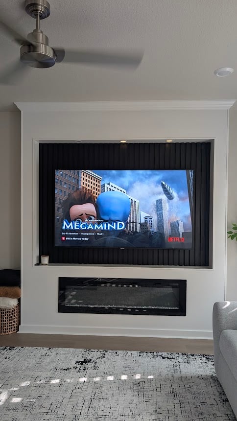 Professional TV mounting project