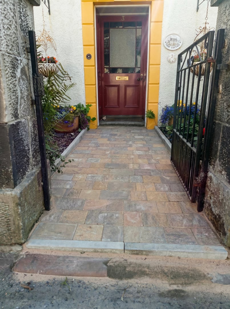 Block paving repair work