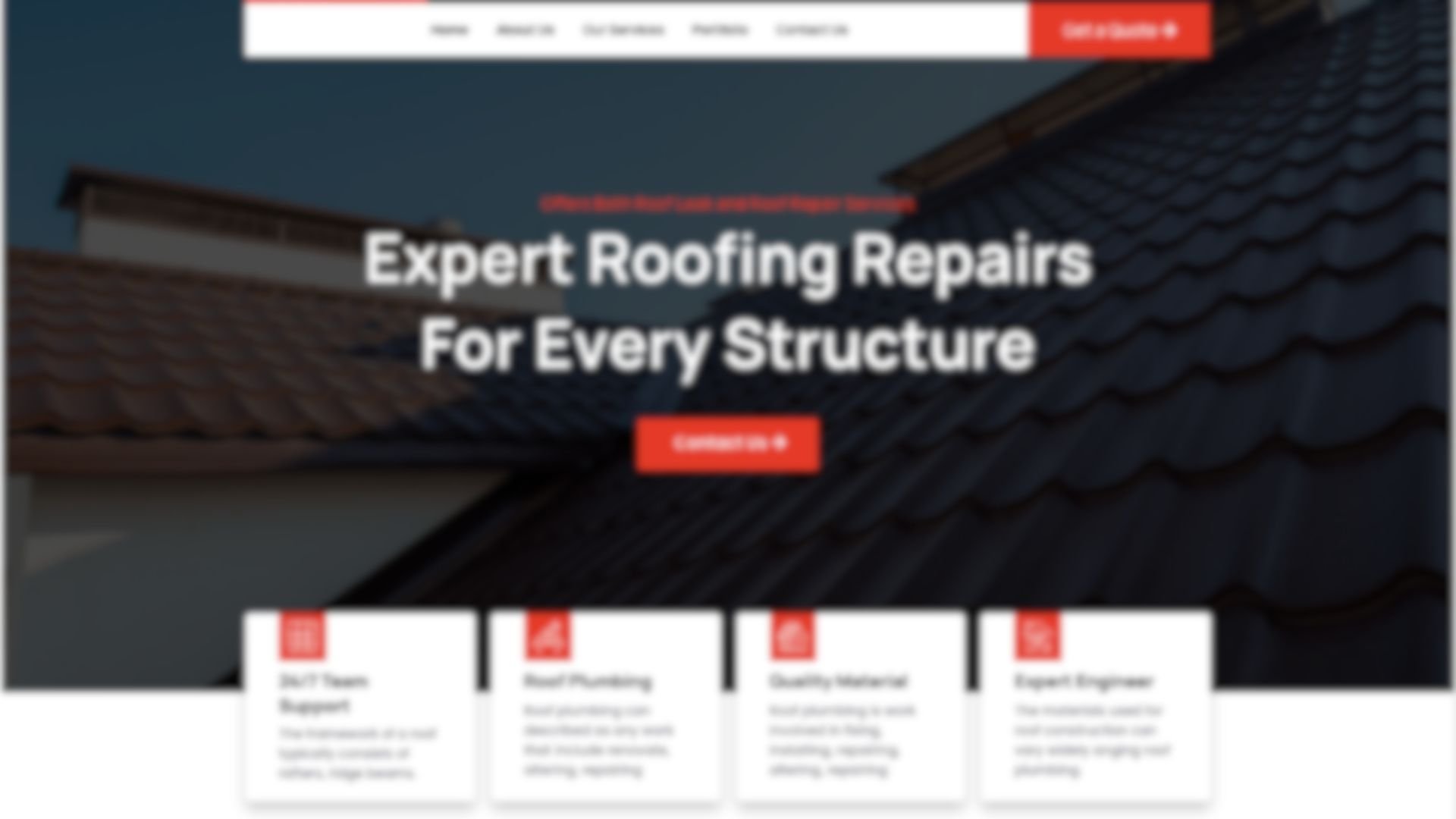 Elite Roofing Co website