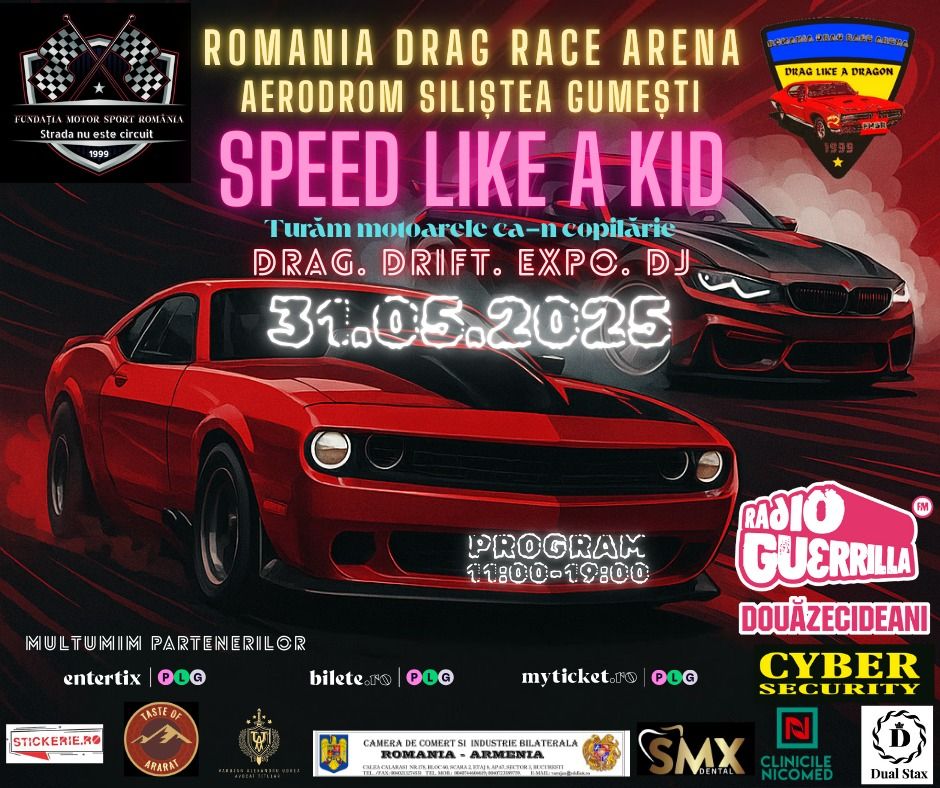 Speed Like a Kid Event Poster