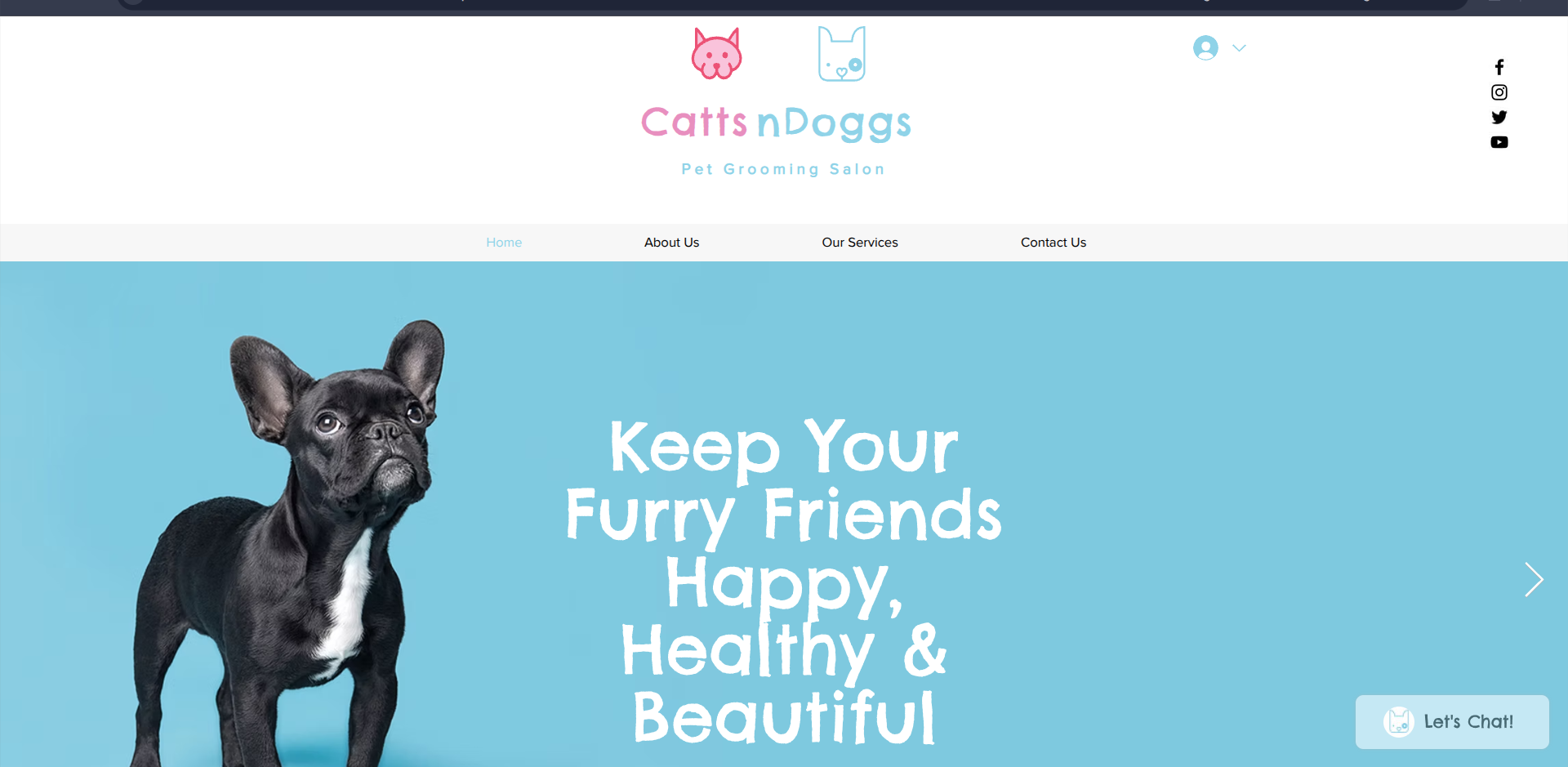 complex website mockup