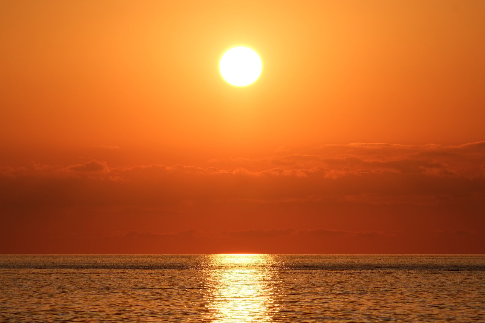 Beautiful sunset over the sea