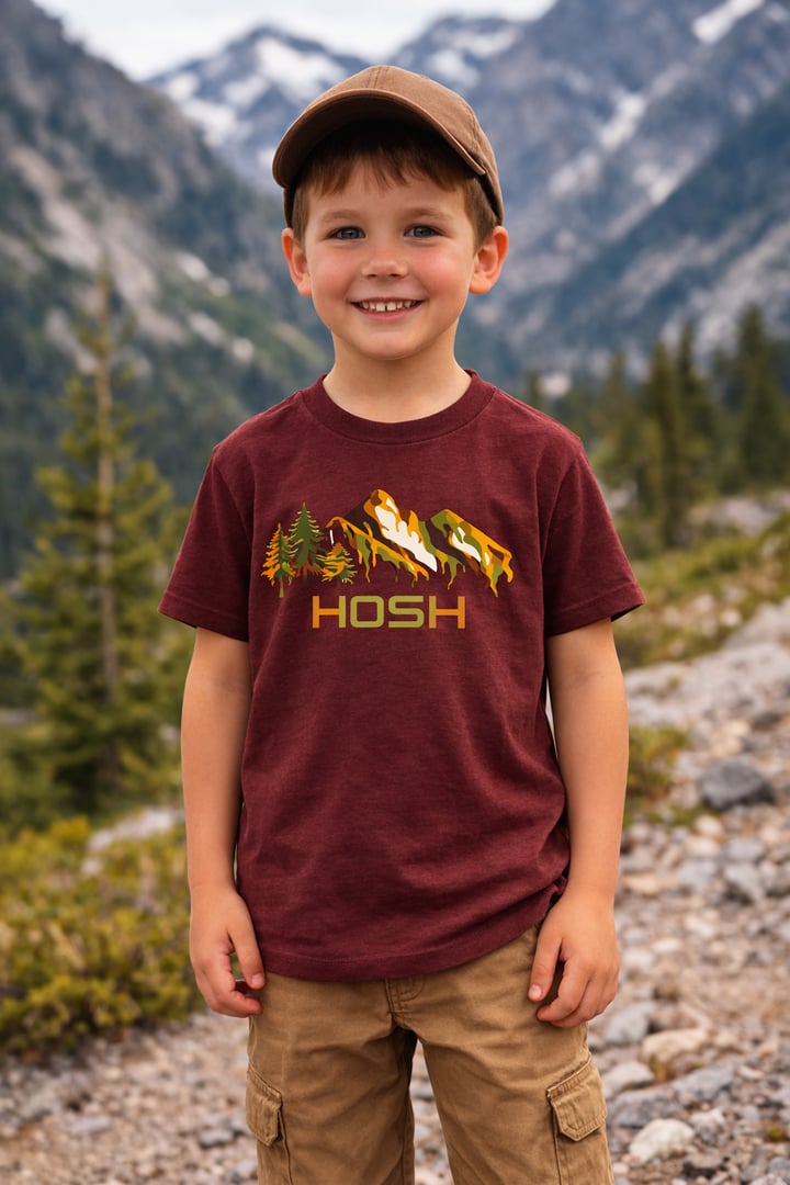 HOSH Explorer Tee Maroon