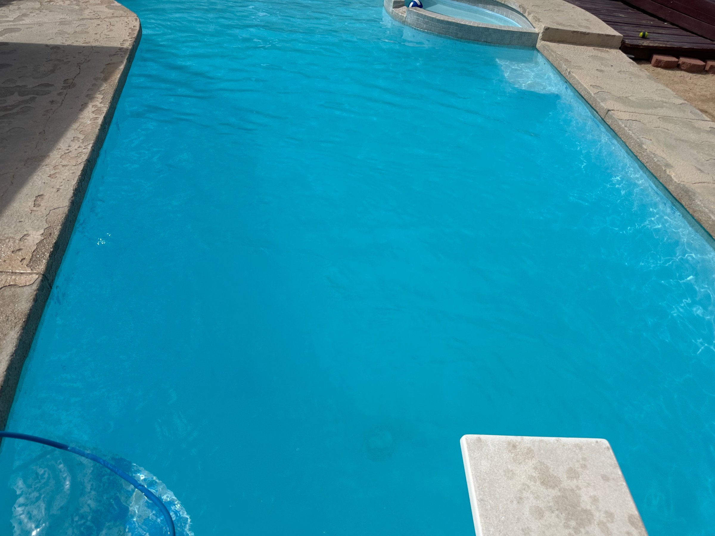 Pool after cleaning - with water