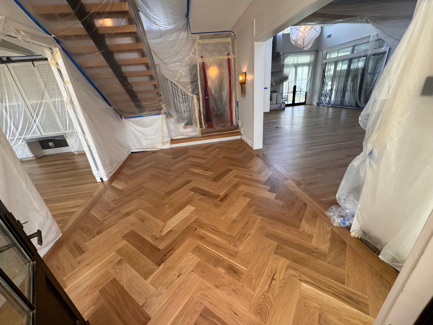 Hardwood floor installation