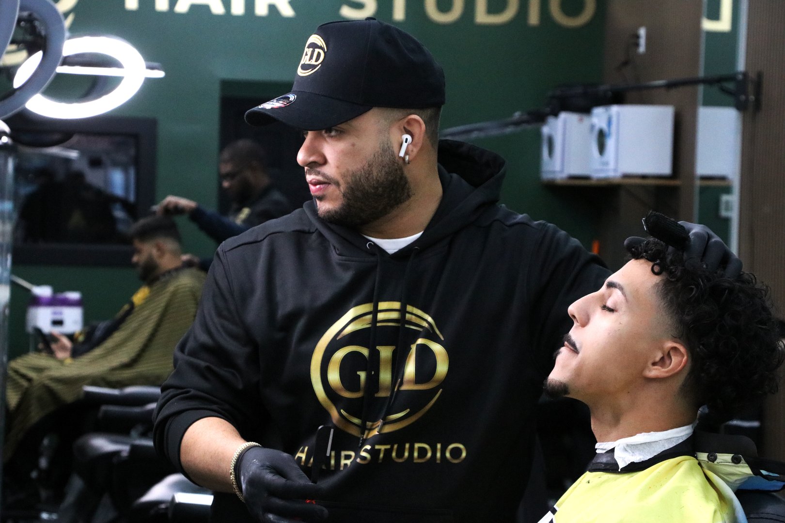 Professional barbering at GLD Hair Studio