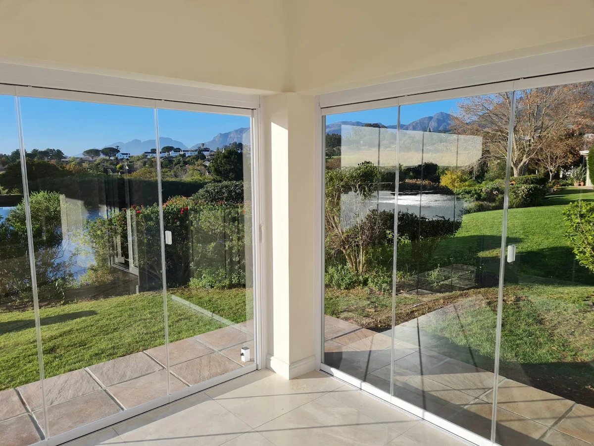 Luxury glass enclosure interior