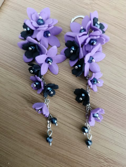 Kolczyki foamiran irański