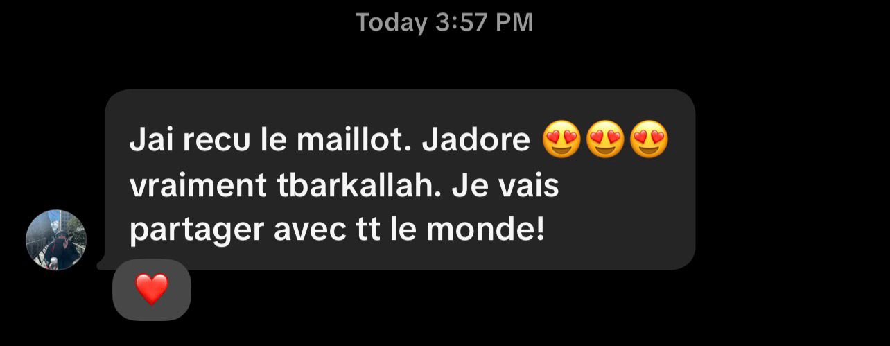 Customer review of MissMaillot embroidered jersey