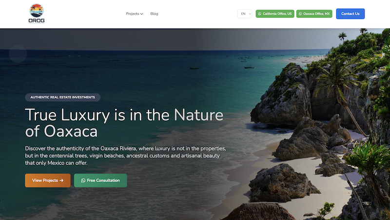 Website screenshot
