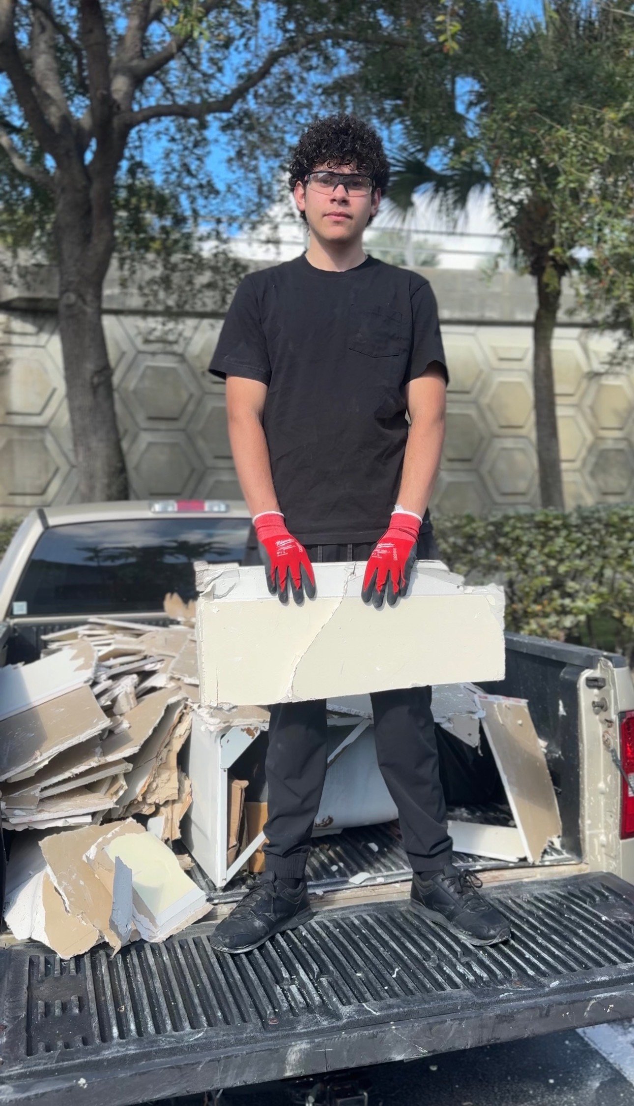 Junk removal truck and team