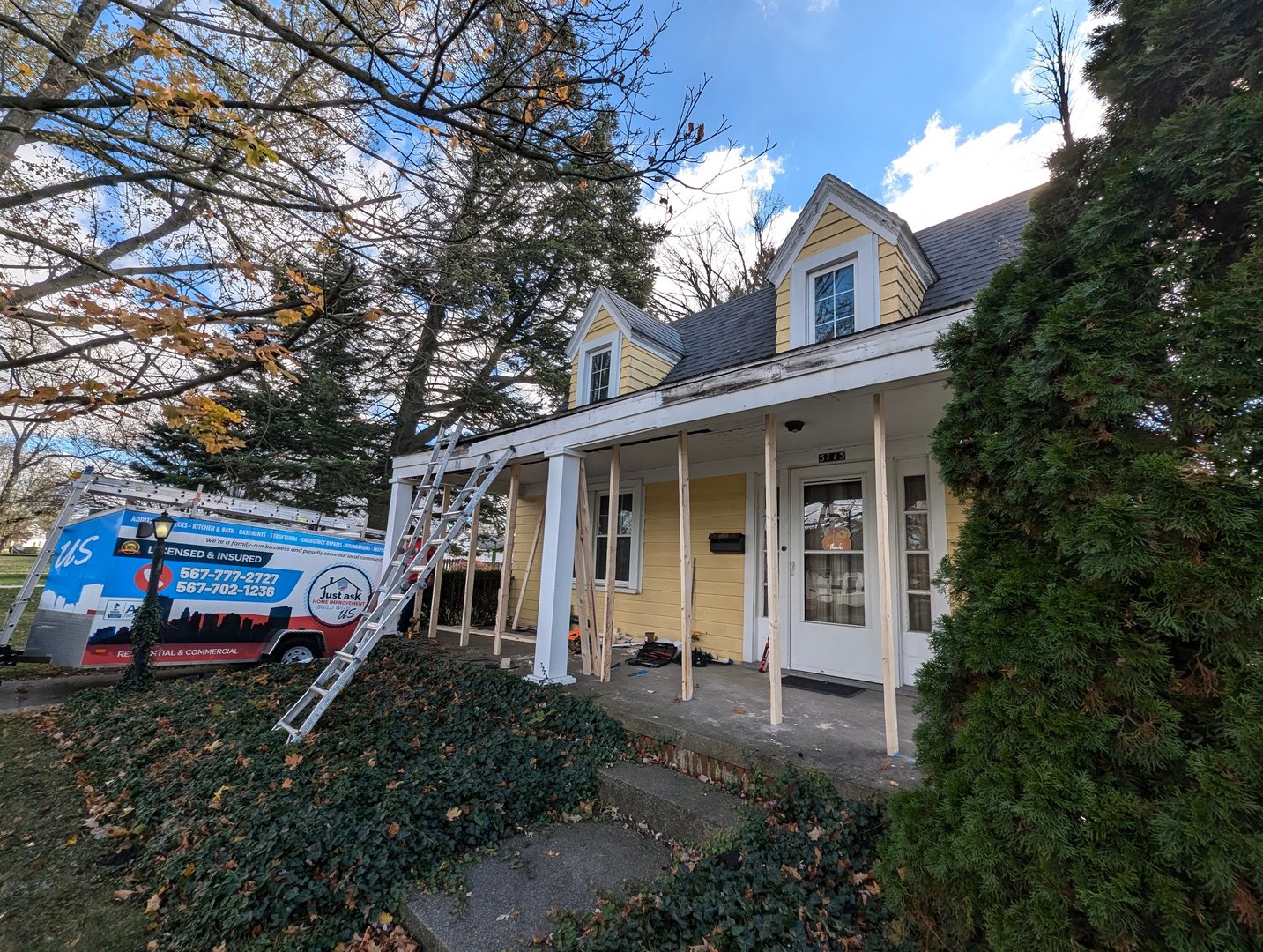 Post and beam structural support installation