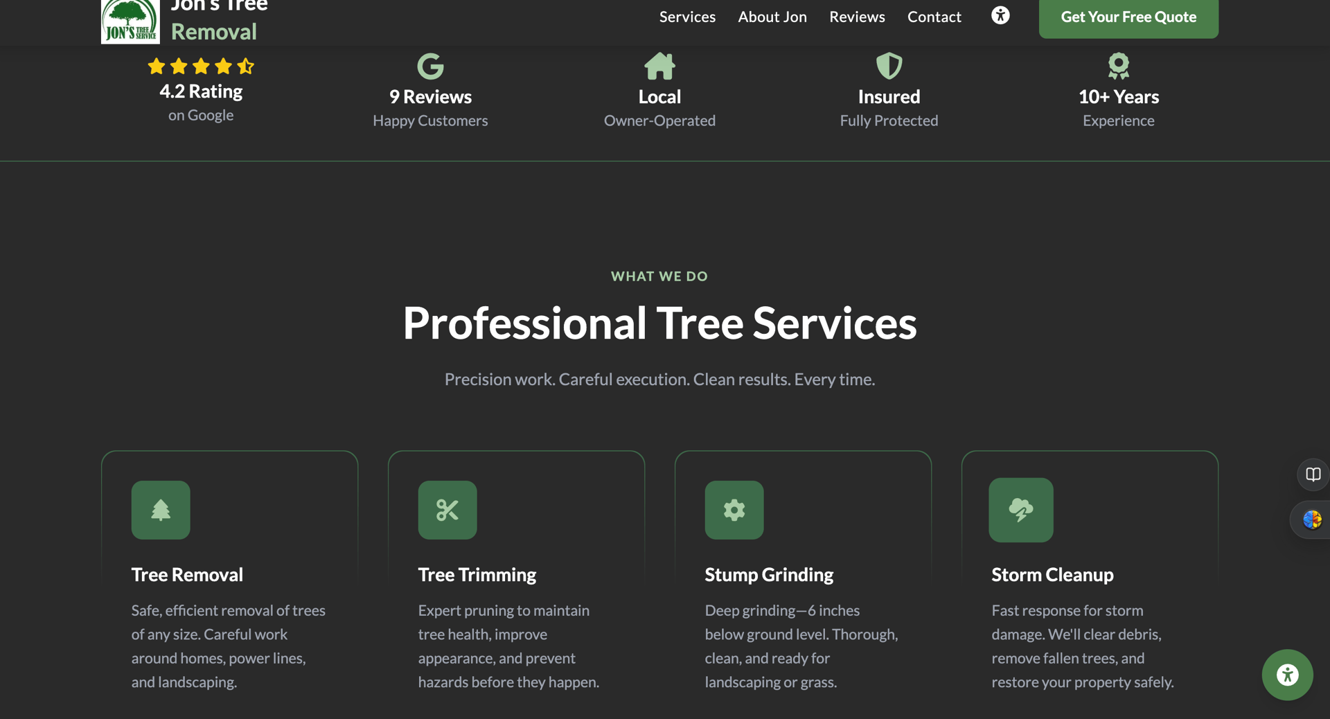 Website homepage design showcase - section 2