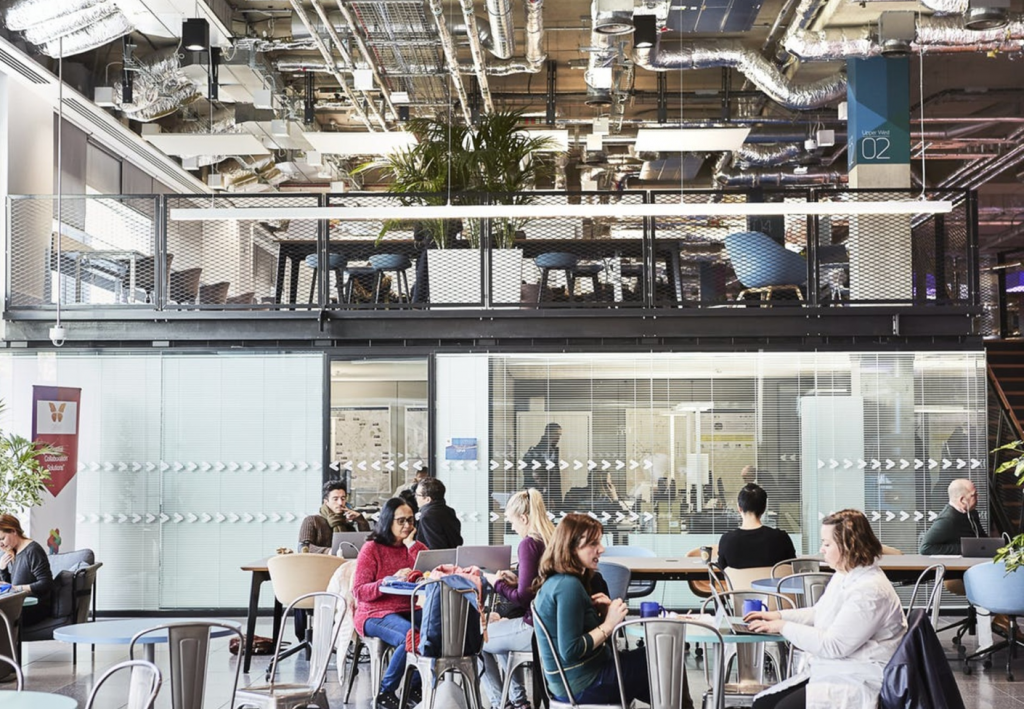 Tech Startup Co-Working Hub smart glass installation