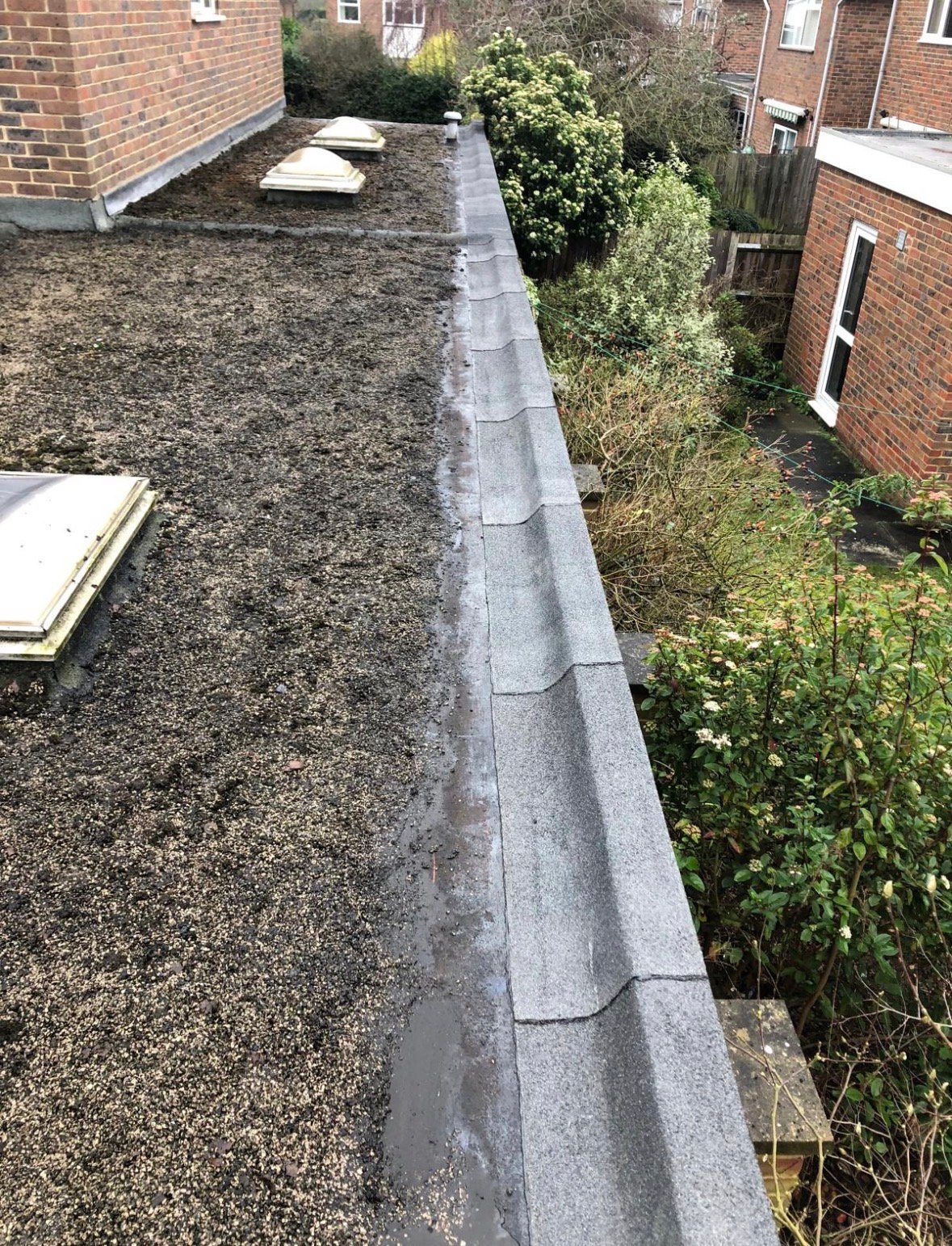 Kitchen extension felt roof project