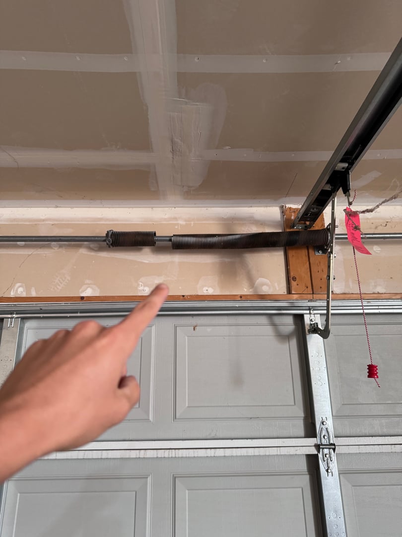 Garage door spring repair