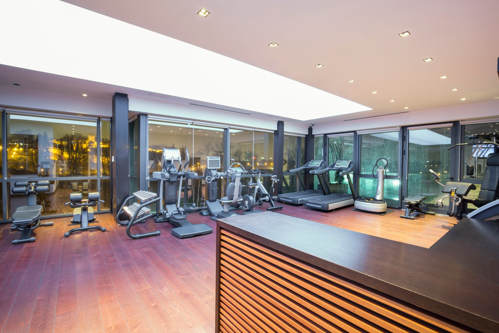 Modern gym interior