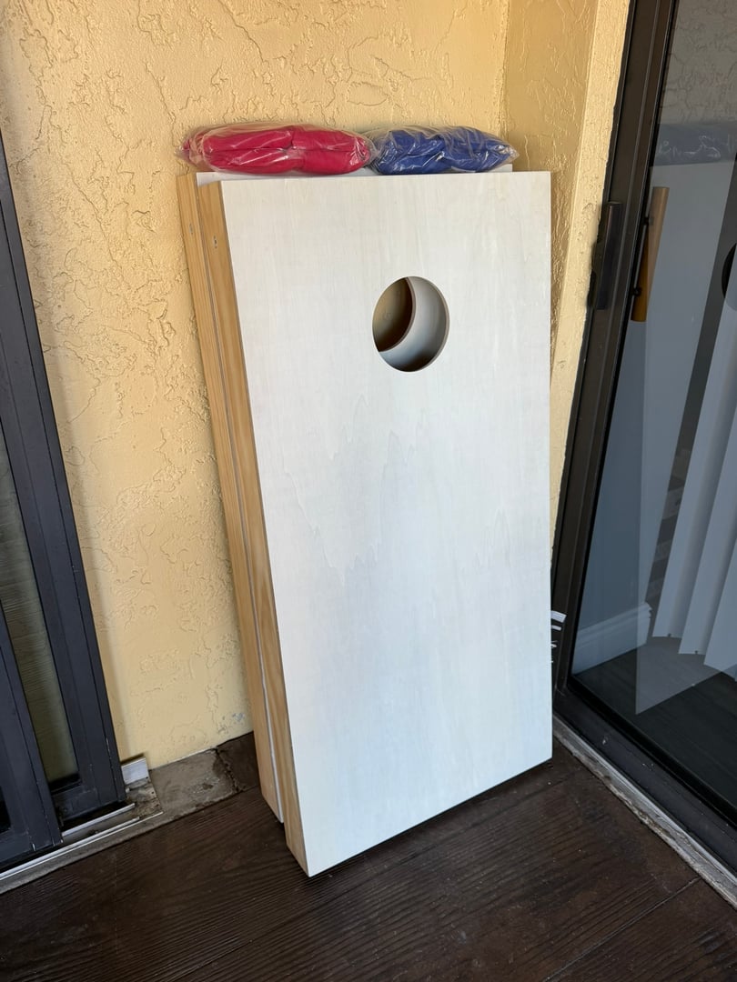 Cornhole game at Salt Life Villa