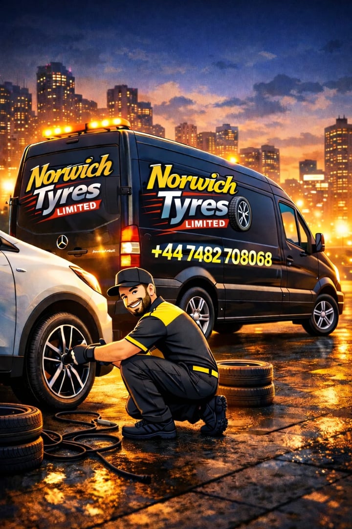 Norwich Tyres Mercedes Sprinter mobile tyre service