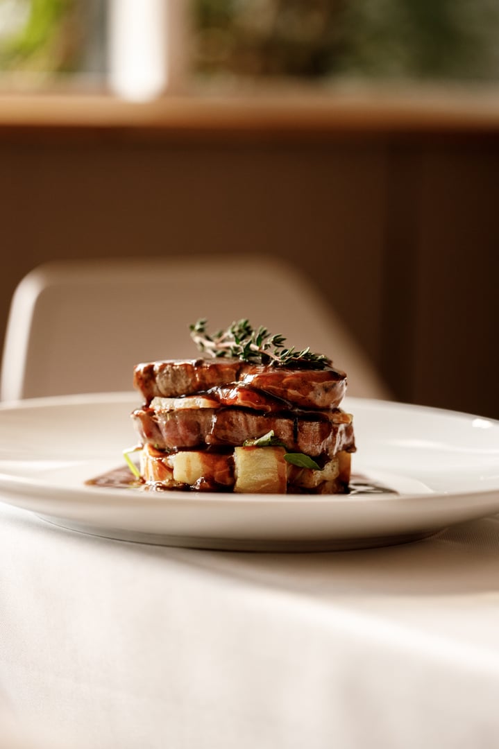 Fine dining food photography