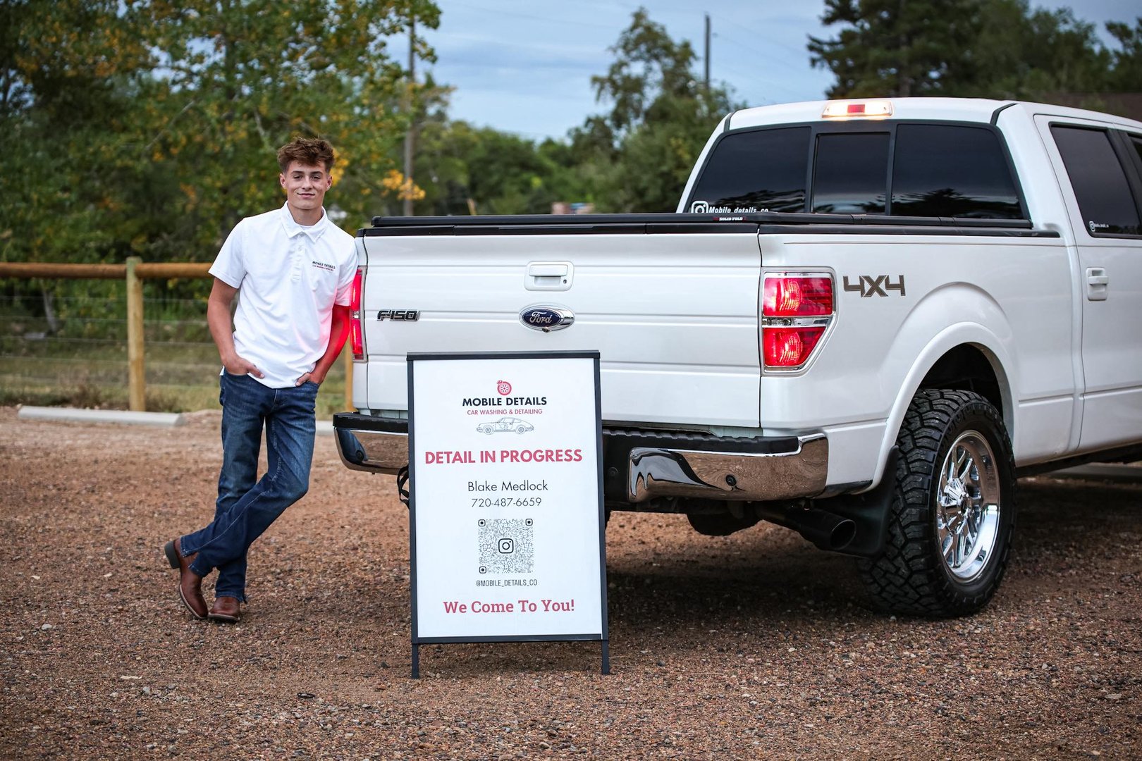 Mobile detailing work