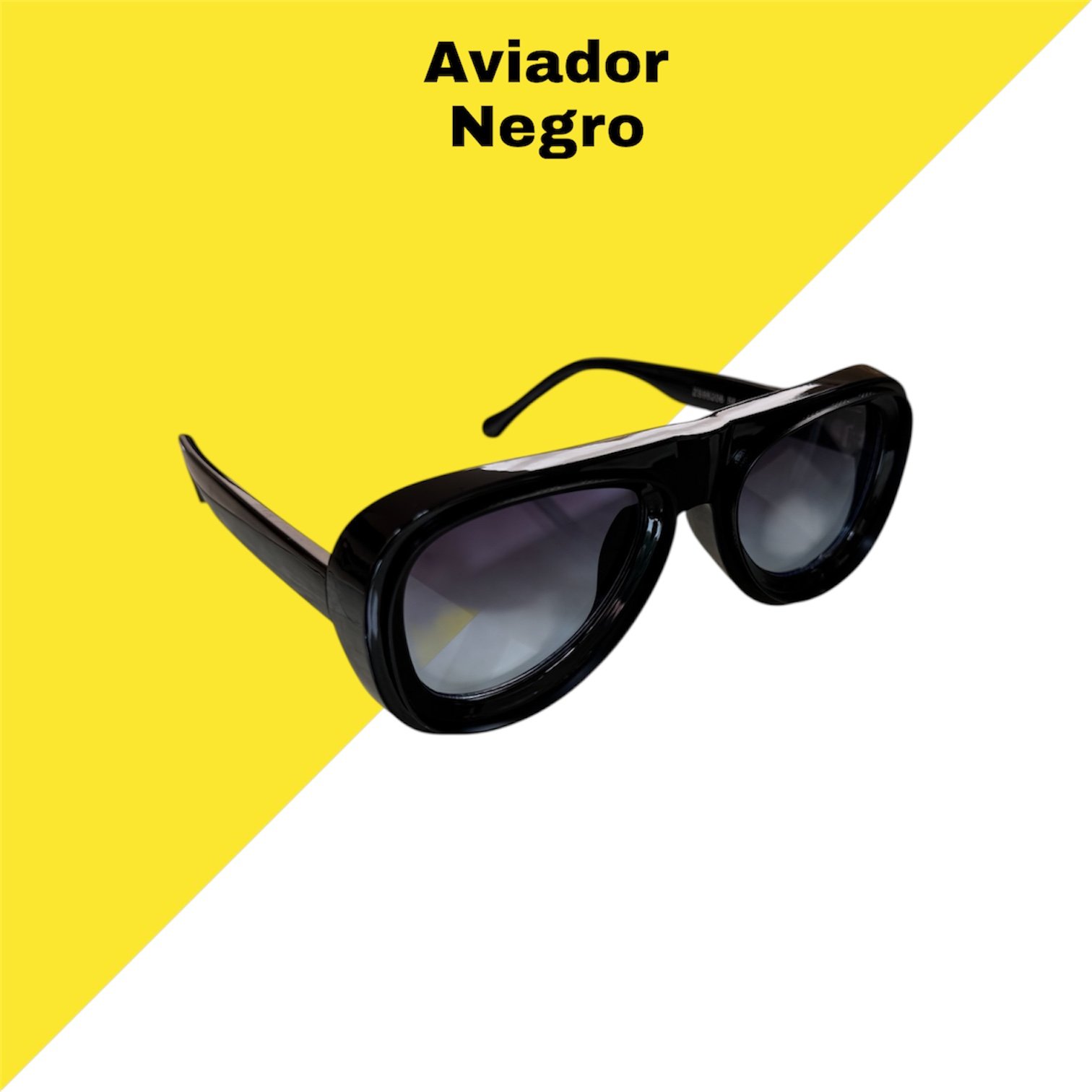 Modelo Aviador Negro - Lentes de sol estilo aviador clásico