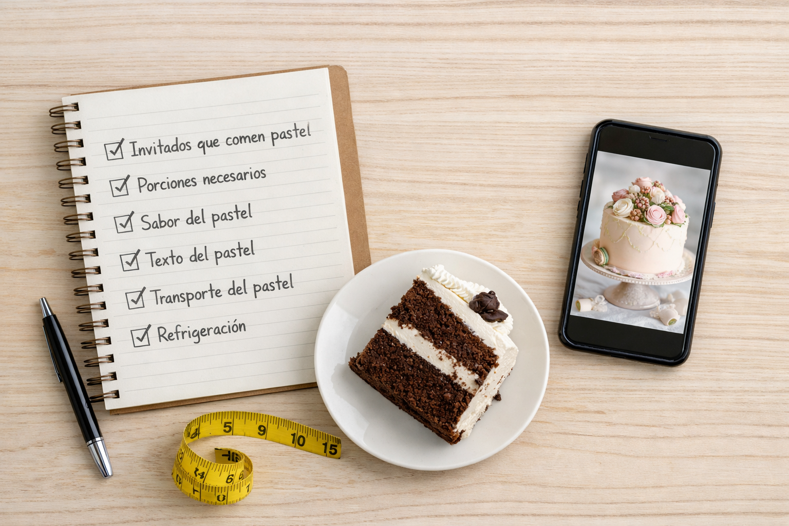 pastel de cumpleaños con velas