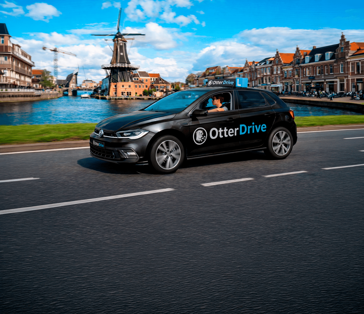 Woman with driver's license