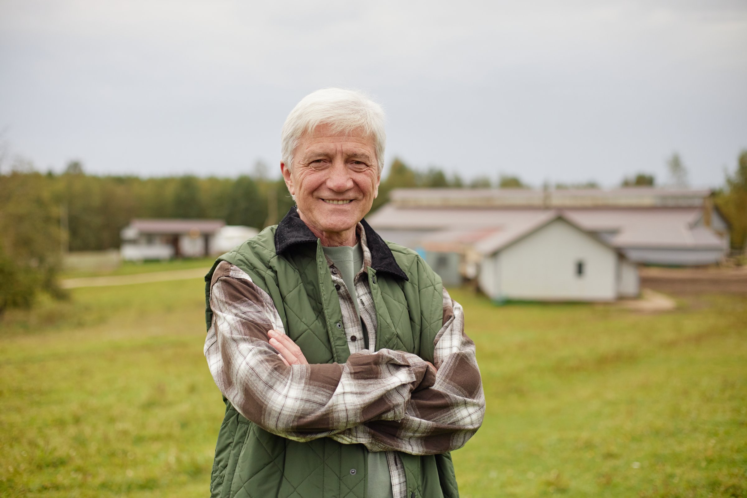 Senior farmer portrait