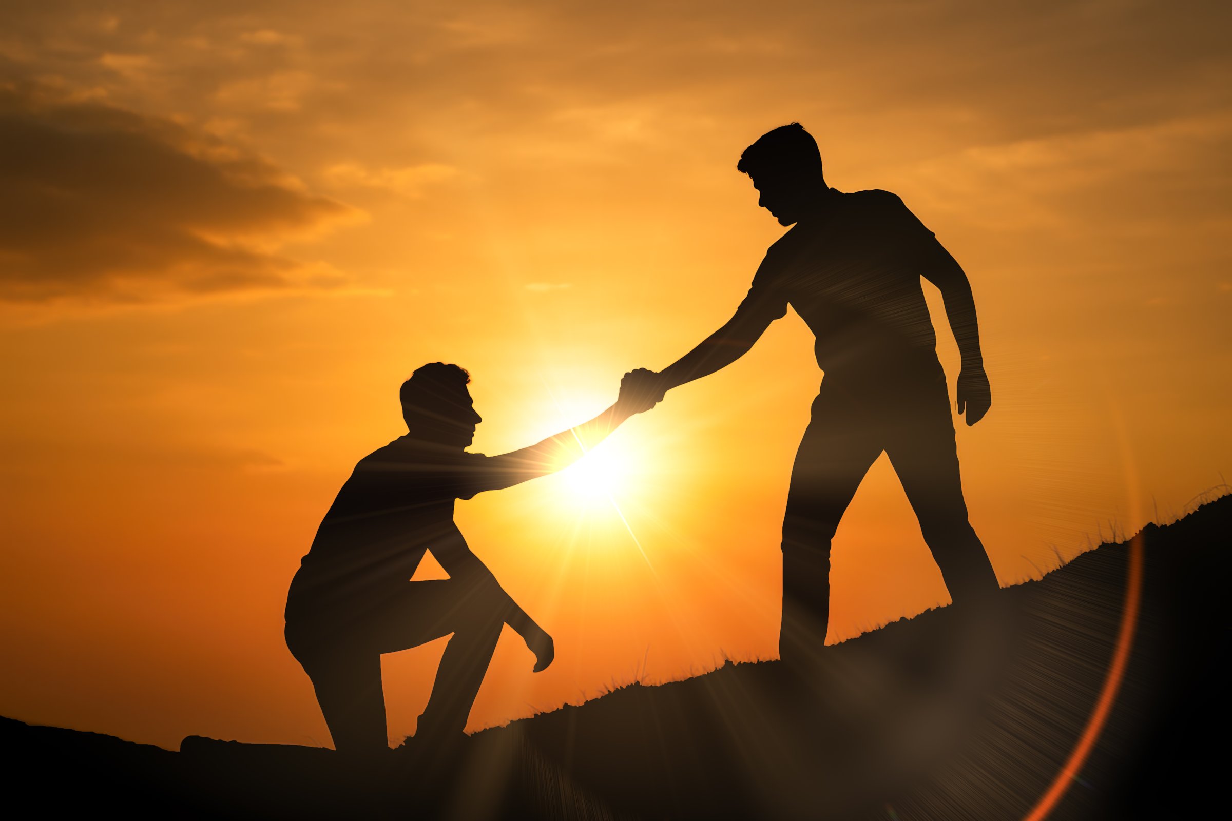 Helping hand climbing