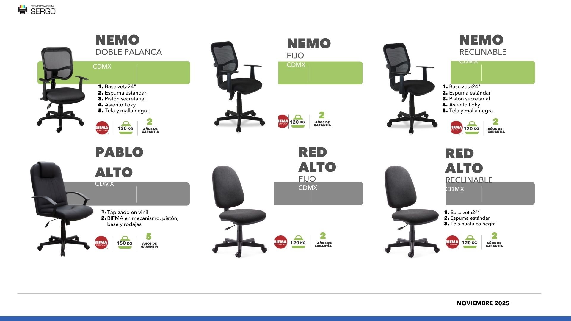 Catálogo de sillas 8