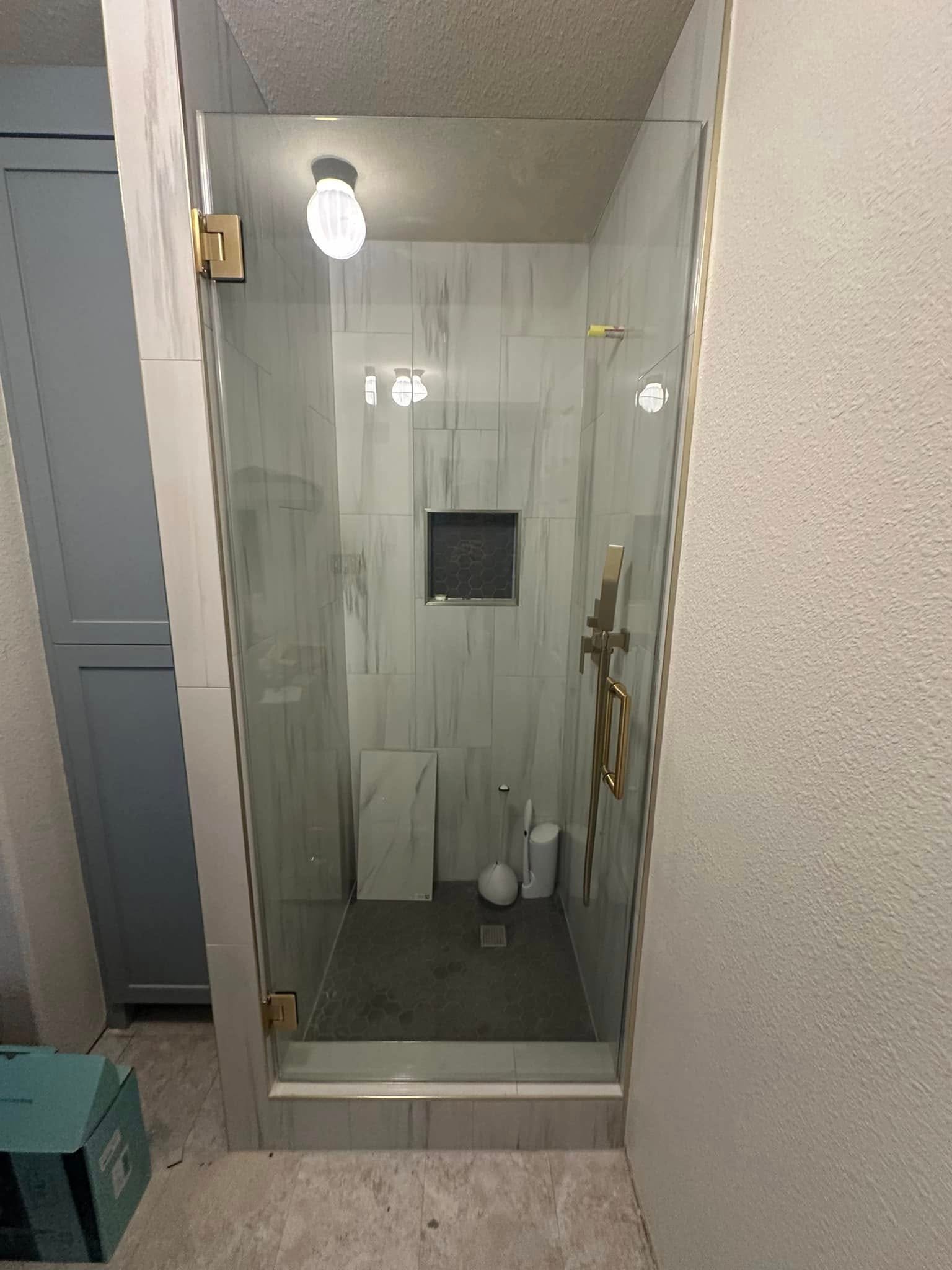 Completed shower renovation