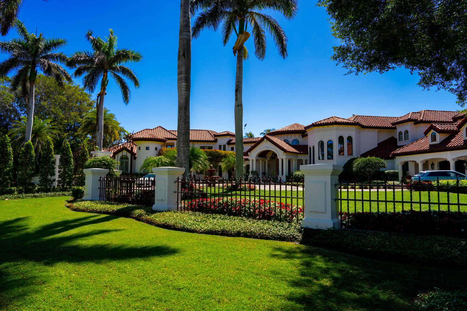 Naples, FL, USA - March 19, 2025: Luxury mansion Naples Florida 2025