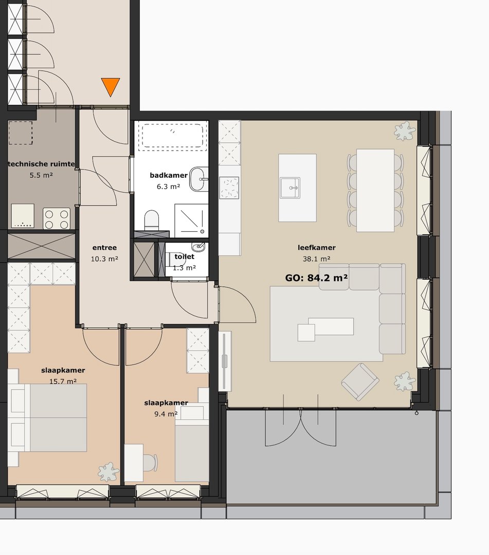 Putgraaf210 - Appartement Type 5