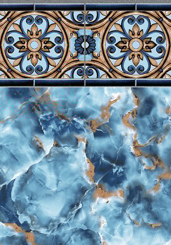 Palazzo vinyl liner pattern