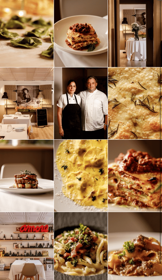 Clean organized Instagram feed